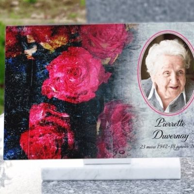 plaque funeraire personalisee